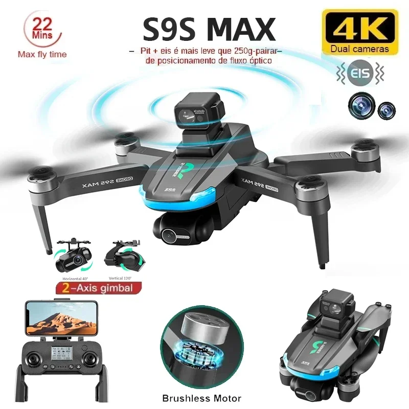 NEW S9S MAX MINI Drone 4K 2-Ax - Drone Gimbal Brushless บทวิจารณ์และราคา