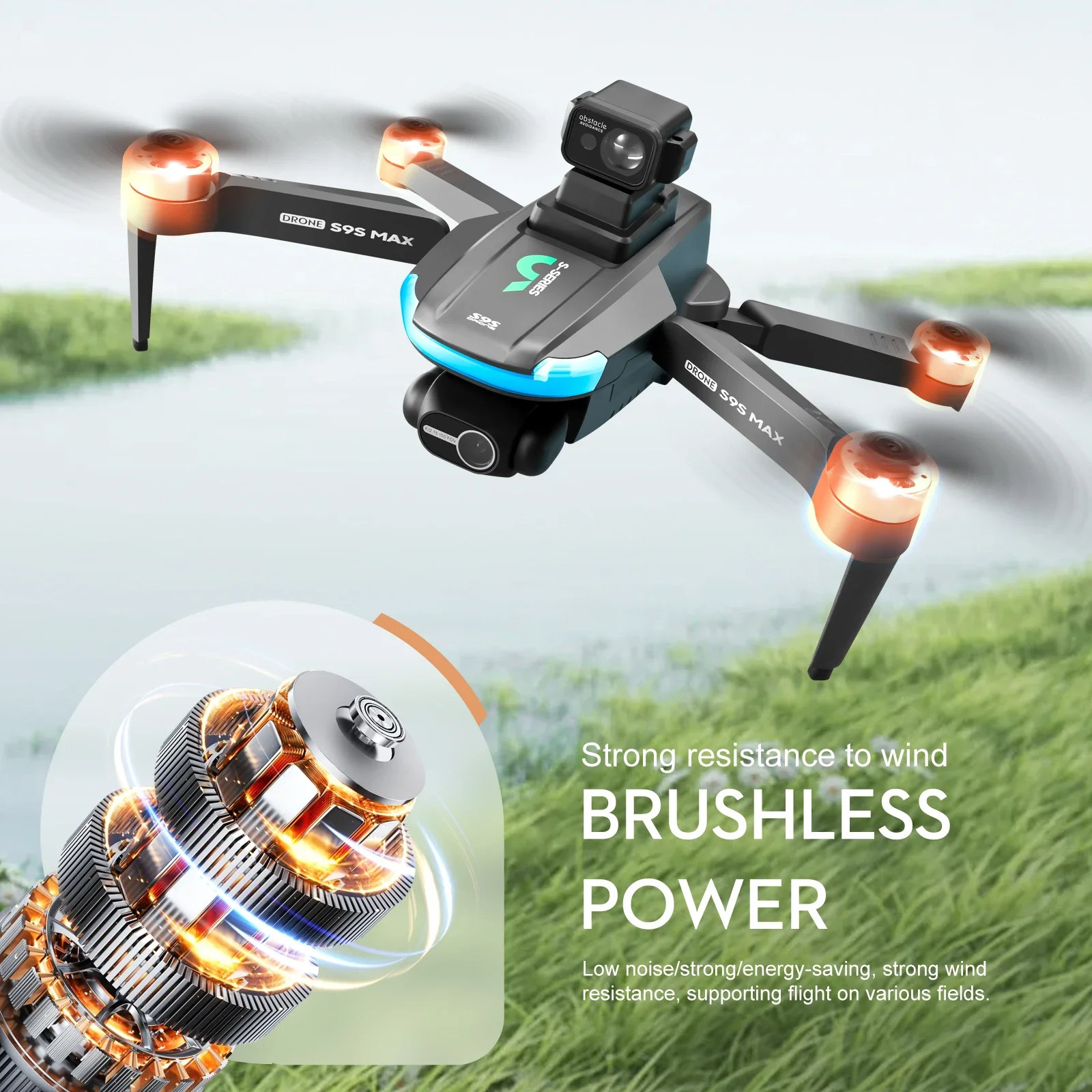 NEW S9S MAX MINI Drone 4K 2-Ax - Drone Gimbal Brushless บทวิจารณ์และราคา