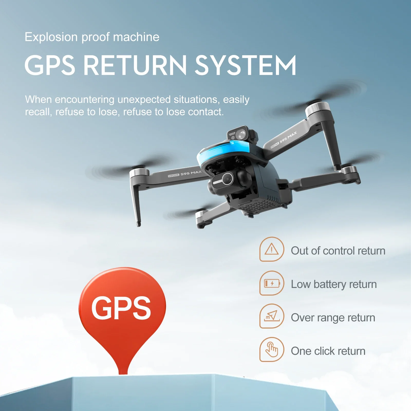 NEW S9S MAX MINI Drone 4K 2-Ax - Drone Gimbal Brushless บทวิจารณ์และราคา