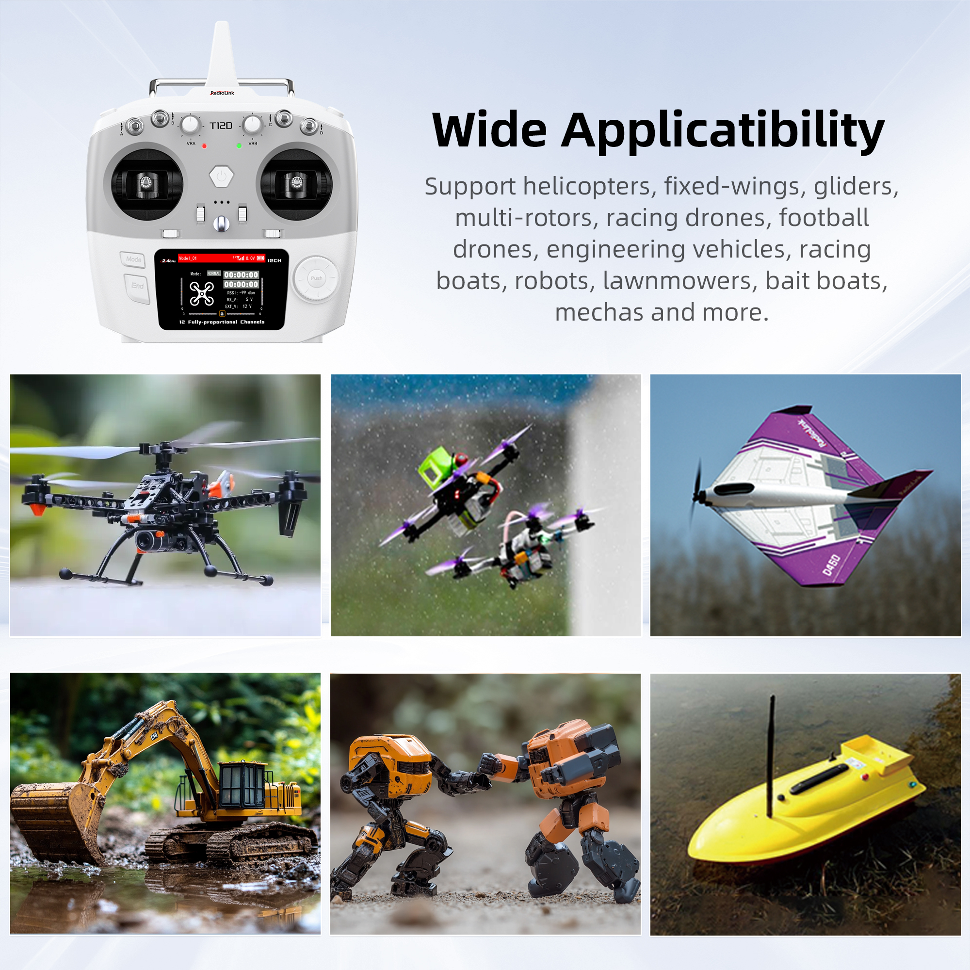 Radiolink T12D ELRS 12 Channel - Drone Gimbal Controller บทวิจารณ์และราคา