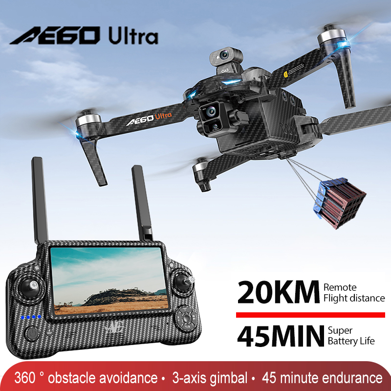 AE60 GPS Drone Professional 8K - Drone Gimbal Brushless บทวิจารณ์และราคา