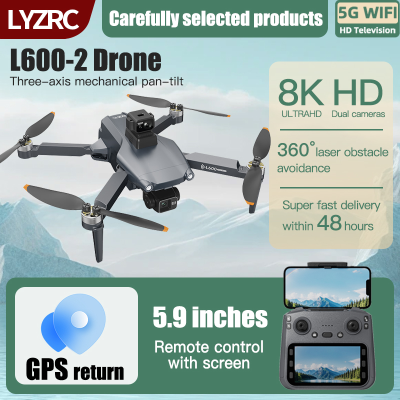 LYZRC L600-2 MAX GPS Drone 3-A - Drone Gimbal 2 Axis บทวิจารณ์และราคา