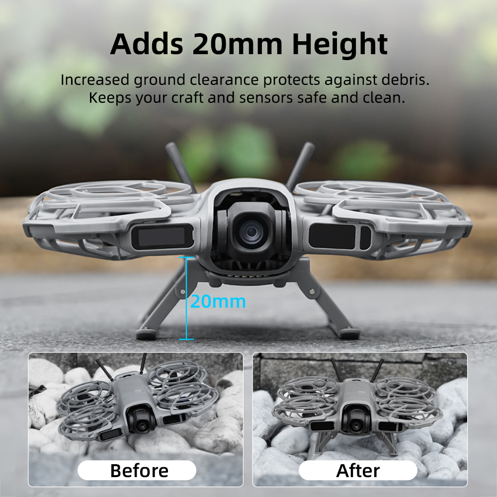 BRDRC Folding Landing Gear for - Drone Gimbal Mount บทวิจารณ์และราคา